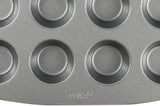 CSB111 Antihaftbeschichtete Mini-Muffinform Mit 24 Löchern Aus Karbonstahl, Edelstahl, Silver, 39,4 X 24,6 X 2,1 Cm Formy a plechy na pečení Naty Shop