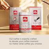 illy, Kaffee E.S.E. Podložky Einzeldosis CLASSICO, 100% Arabica s poznámkou von Orangenblüten und Jasmin, Sanfter Gesmack und Süßer Nachgeschmack, 1 Packung mit 18 compostierbaren kapselsn