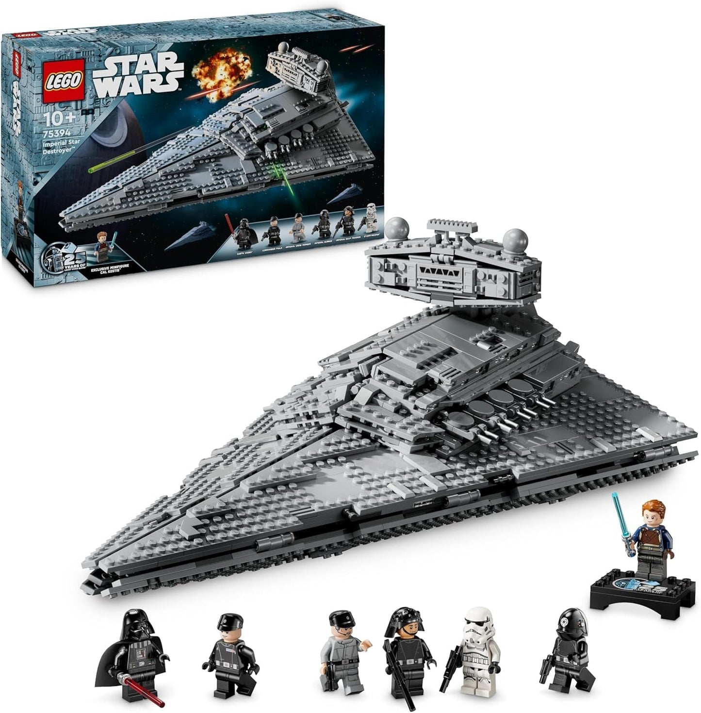 LEGO Star Wars Imperial Star Destroyer, sada hvězdné lodi, stavebnice, sada Darth Vader a Cal Kestis, dárek k narozeninám pro chlapce, dívky a fanoušky 75394 Stavebnice Besuche den LEGO-Store Výchozí název
