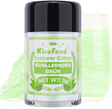 Kicofood, jedlé třpytky, 5 gramů, různé barvy Glitter Naty Shop Iridescent green
