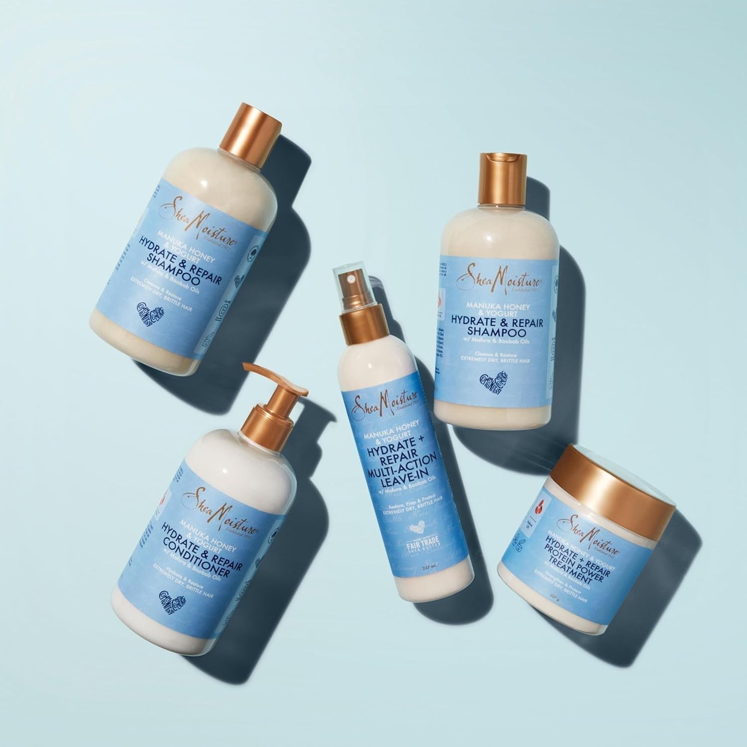 Sheamoisture Hydrate & Repair, Extrémně suché a lámavé vlasy Kondicionér, Manuka med a jogurt Sheamoisture vlasová péče