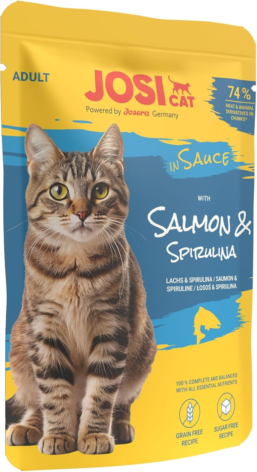 Multipack Mixed Selection in Sauce (12 x 85 g) | Dospělý | Prémiové mokré krmivo v omáčce pro odrostlé kočky Multipack myth 4 Sorten | Ohne Konservierungsmittel | 12 balení