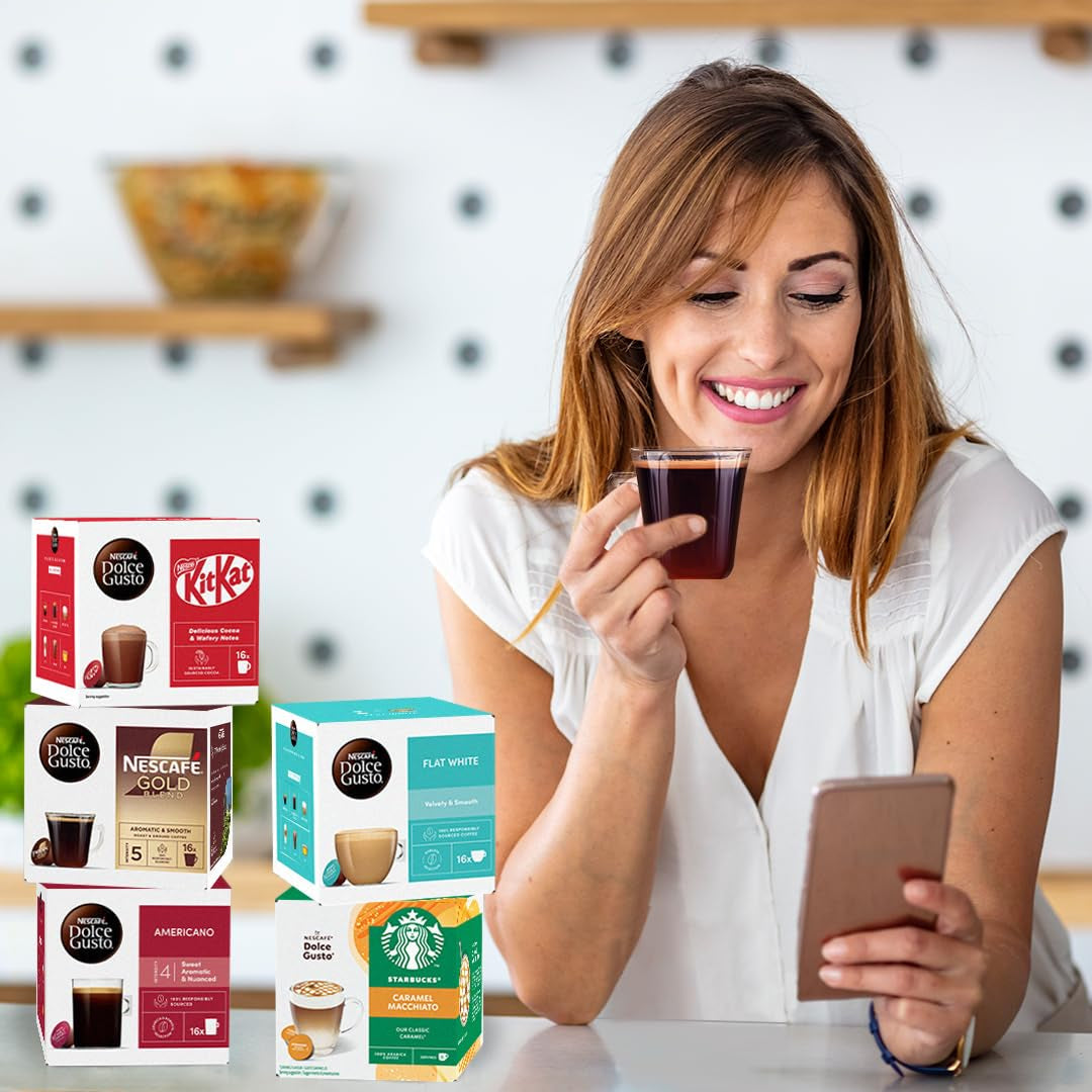 NESCAFÉ Dolce Gusto Cafe au Lait Kaffeepads, 30 kapsel (30 porcí)