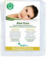 Mediflow 5223 Aloe Vera Action Water Polštář, Ortopedický polštář na podporu krční páteře, 40X80cm, Bílý, 1 kus (1 balení) Standardní polštáře Naty Shop