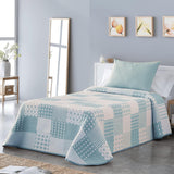 VIALMAN Colcha Bouti Ligera Přehoz na postel Sofia 21, polyester bavlna, béžová, Cama 150: 250 X 270 Cm Postele a přikrývky Besuche den VIALMAN-Store Blue Cama 150: 250 X 270 Cm
