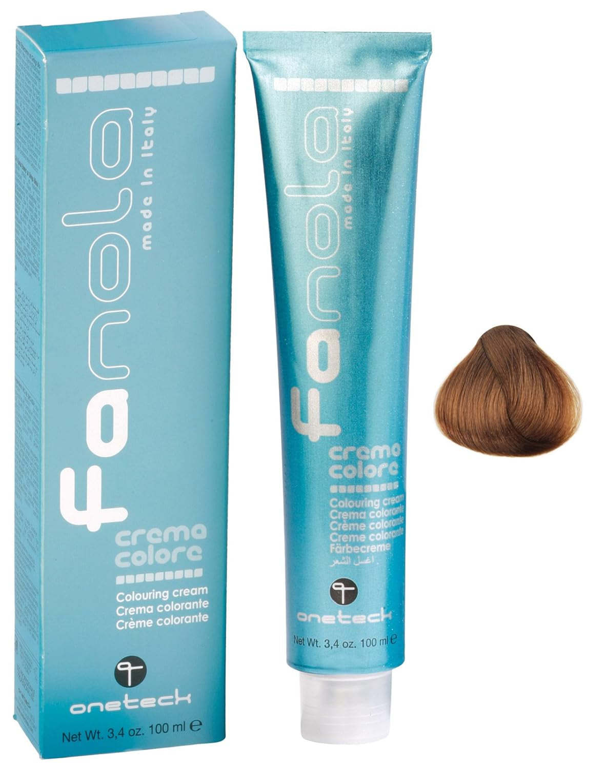 Fanola crema colore Barvicí krém 7.0 Blond, 100 ml Barva na vlasy Naty Shop 8.03 Teplá světlá blond
