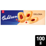 Bahlsen Deloba - 1 balení - Černý rybíz a třešňové listové těsto (1 x 100 g)