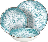 Kalos, sada nádobí pro 6 osob, 18 kusů, porcelán, světle modrá