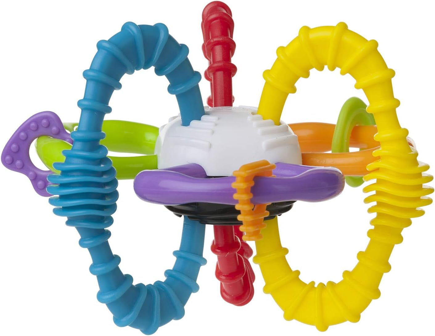 Playgro chrastící míček pro děti - chrastící míček pro děti - chrastící míček pro děti - chrastící míček - motorika - hračka pro děti - motorika pro děti - barevné Toys Bebe Naty Shop Bend and Twist Ball