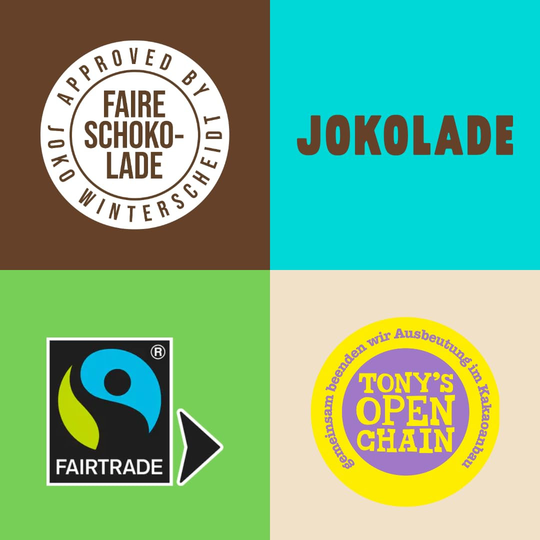 JOKOLADE PRALLINE Value Pack 12 x 80g | Bohatá náplň s lískooříškovým nugátovým krémem a hranolky | Poctivá čokoláda od Joko Winterscheidt