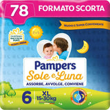 Pleny Pampers Sun and Moon, Unisex, Junior, velikost 5 (11-25 kg), 120 plen