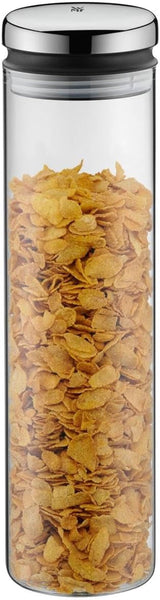Skleněná dóza WMF Depot 1,5 l, výška 28,5 cm, dóza s víkem & skleněná dóza Depot 2 l, výška 36 cm, dóza s víkem Dózy na potraviny Naty Shop