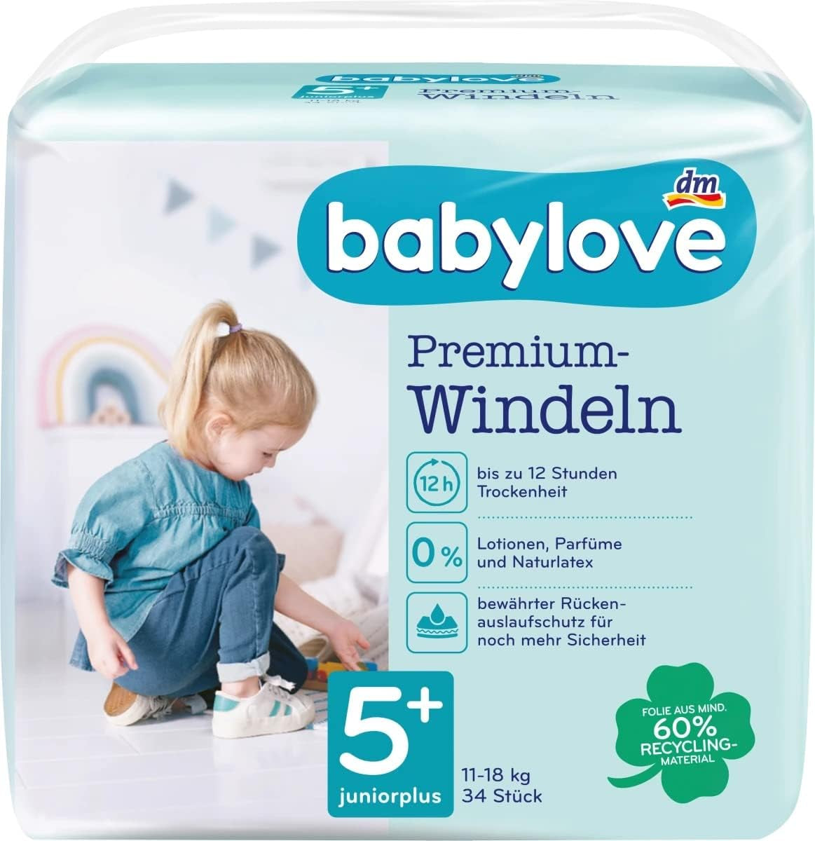 Pleny Premium Active Plus vel. 5+, Junior Plus 13-27 kg, 1 x 34 ks.