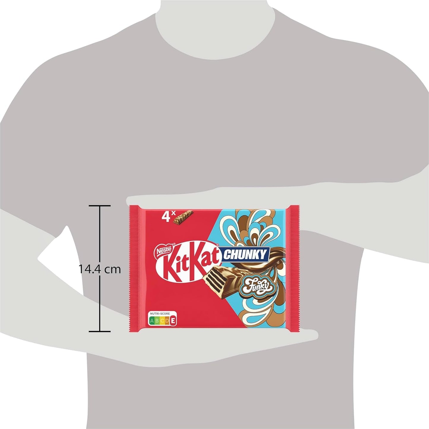 Nestlé Chunky Funky Crispy Wafer v mléčné čokoládě Multi Pack 2 Pack (každé 4 x 40 g)