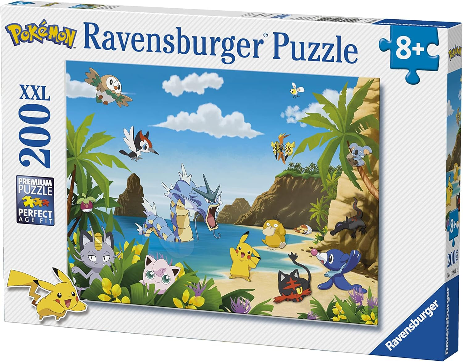 Puzzle Ravensburger pro děti – 12840 Chyťte je všechny! - Pokémon puzzle pro děti od 8 let s 200 dílky ve formátu XXL Puzzle Naty Shop