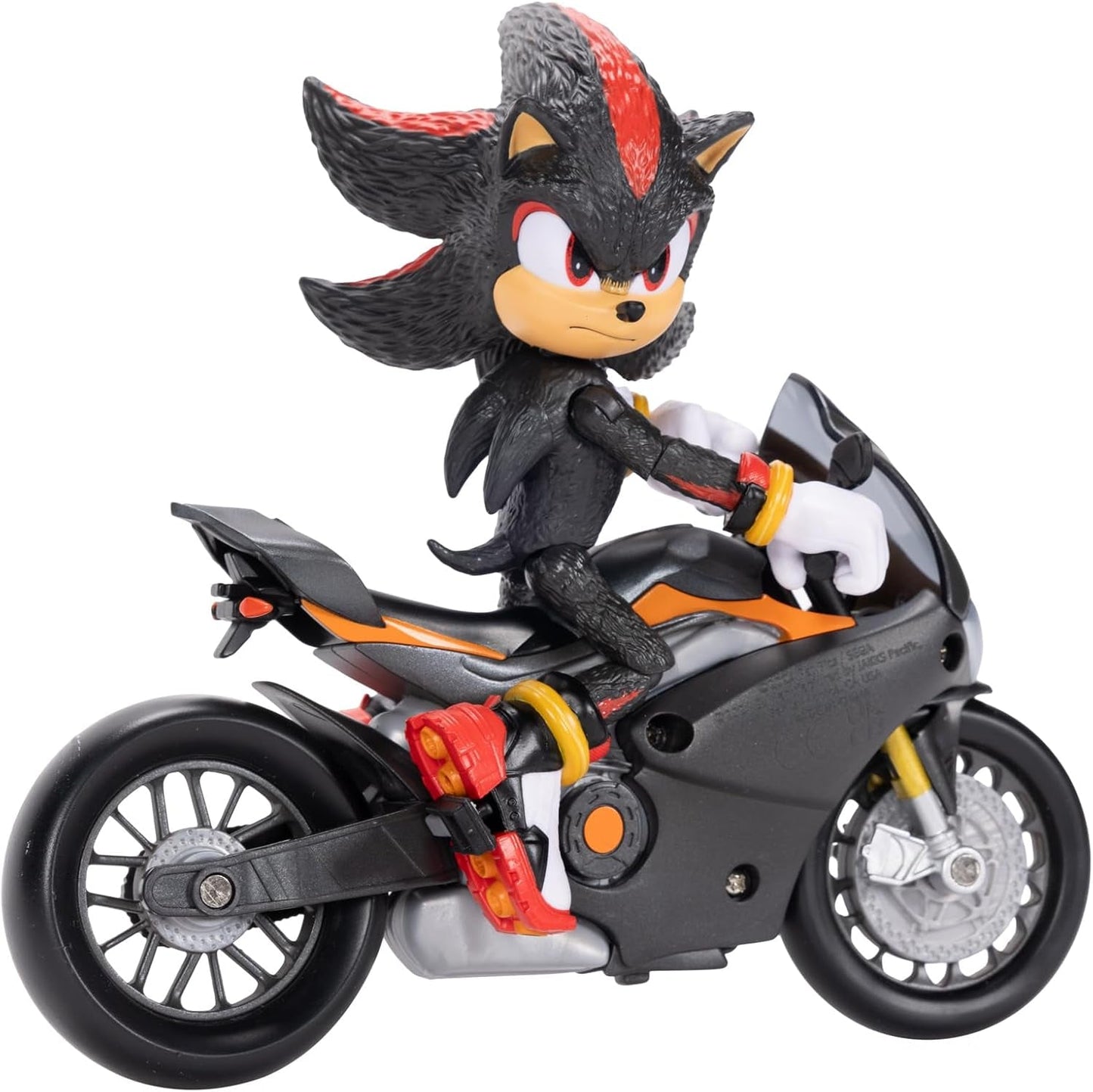 Sonic 3 The Movie Shadow Figure, 15 cm, pohyblivý, včetně Shadow Mobile od Jakks Pacific, Acoustic, Black Akční figurky Naty Shop
