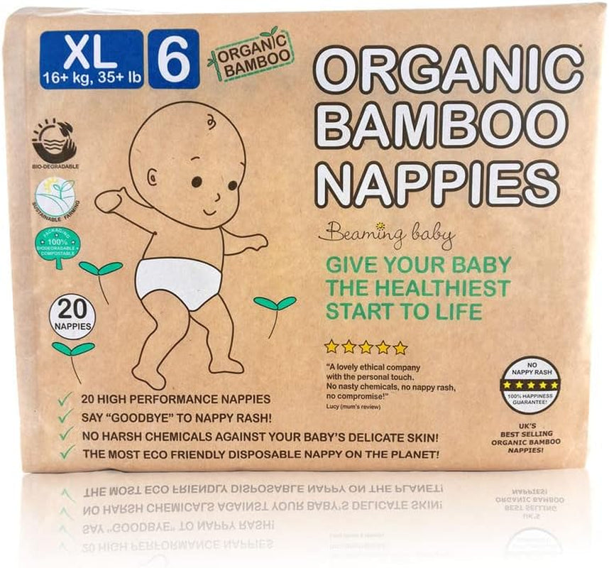 Bio bambusové plenky vel. 6 Vhodné pro 16+kg 20 balení plen