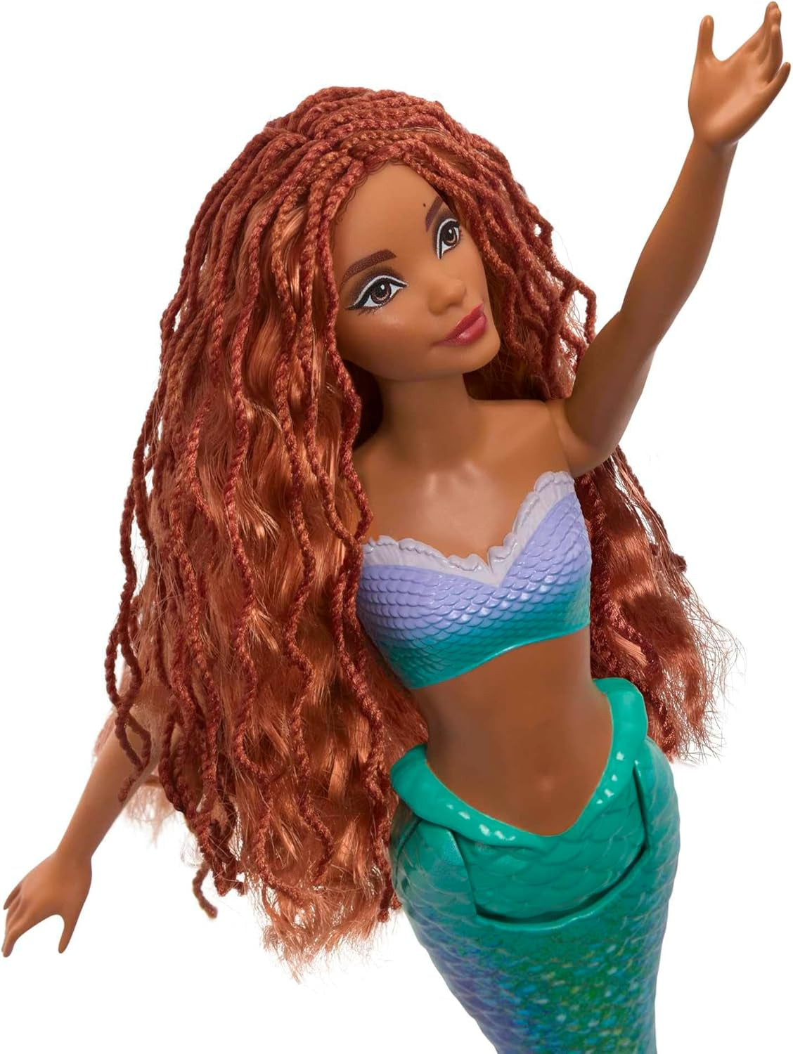 Mattel Disney Ariel – Panenka Malá mořská víla, inspirováno filmem Malá mořská víla, Hračka Mořská víla, polohovatelné, Dárky Disney, Hračka pro děti od 3 let, HLX08