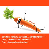 Freche Freunde Bio zeleninové nudle 'mrkev' 25% obsah zeleniny Vegan 6 balení (6 x 300 g)