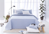 Přehoz Todocama Fine Boutique s motivem piké, na jaro, léto, podzim a zimu, 100% super měkké mikrovlákno, multifunkční deka, 140/150/160-250 X 260 cm, světle šedá Postele a přikrývky Beuche den Todocama-Store Světle modrá 200 X 260 Cm