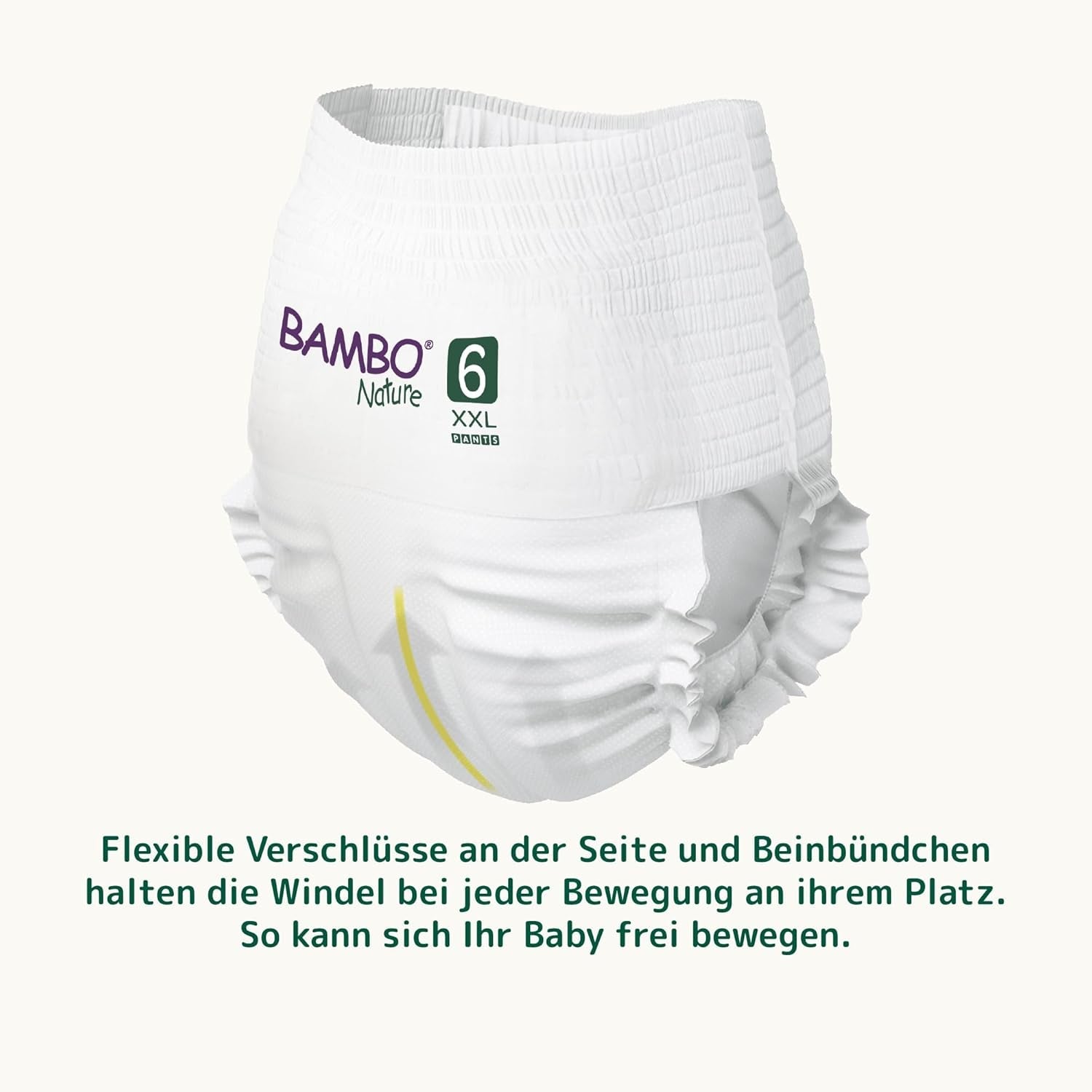 Dětské plenky Bambo Nature, velikost 6 (15+ kg) - měsíční balení 90 | Kojenecké plenky se zlepšenou ochranou proti protečení | Maximální pohodlí a volnost pro aktivní děti | Dermatologicky testované plenky