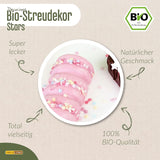DECOCINO Organic Sprinkle Stars, 50 gramů Sprinkles Naty Shop