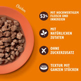 Lily's Kitchen, vyrobené z přírodních ingrediencí, lahodné kousky v kuřecí omáčce, mokré krmivo pro dospělé kočky, 70g plechovka