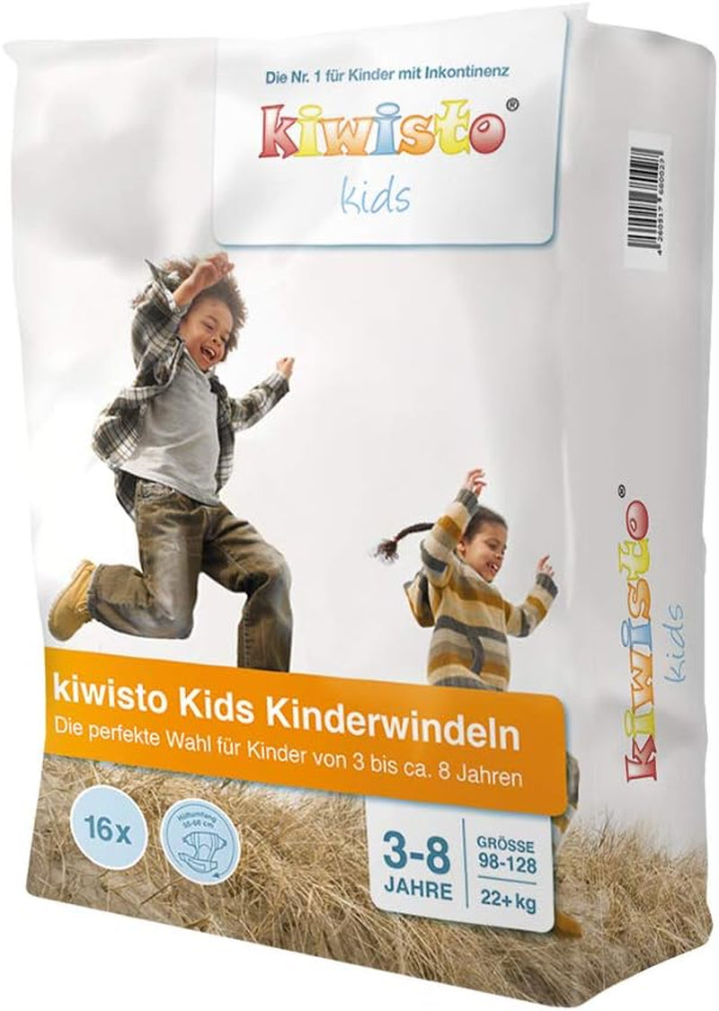 Pleny pro děti od 3 do 8 let - 22+ kg - obvod boků 55-66 cm - 16 plen