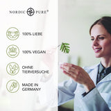 Vlasová kúra s výtažkem z bazalky z Nordic Pure | Pro péči o tenké, suché a křehké vlasy | Může zabránit vypadávání vlasů 100ml vlasová péče Naty Shop