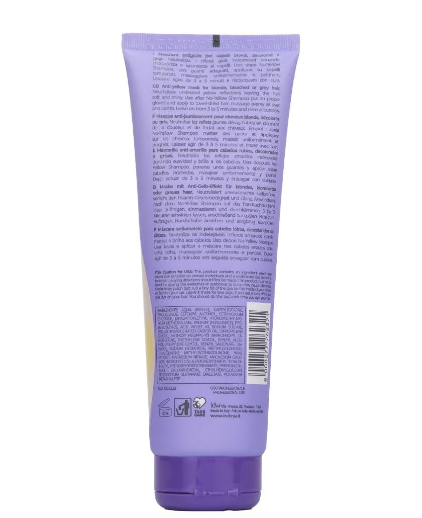 Inebrya Blondesse No-Yellow Mask 250ml Maska na vlasy Naty Shop