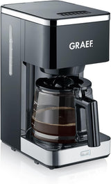 GRAEF. Filtr FK402 Espresso Machine Black, 1,25 l, funkce udržování teploty, časovač, funkce předinfuze, spařovací hlava pro optimální vývoj chuti, snadné použití
