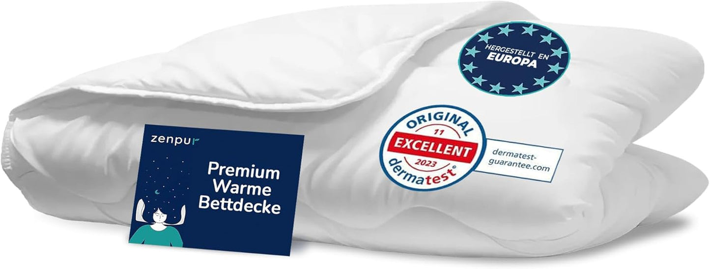 Prémiová peřina 200X200Cm 4 sezóny, peřina pro všechna roční období 200X200 - v zimě hřeje a v létě chladí, 2 kombinovatelné povlaky na peřinu 200X200 Peřiny a přikrývky Naty Shop Zimní peřina 220 X 240 Cm