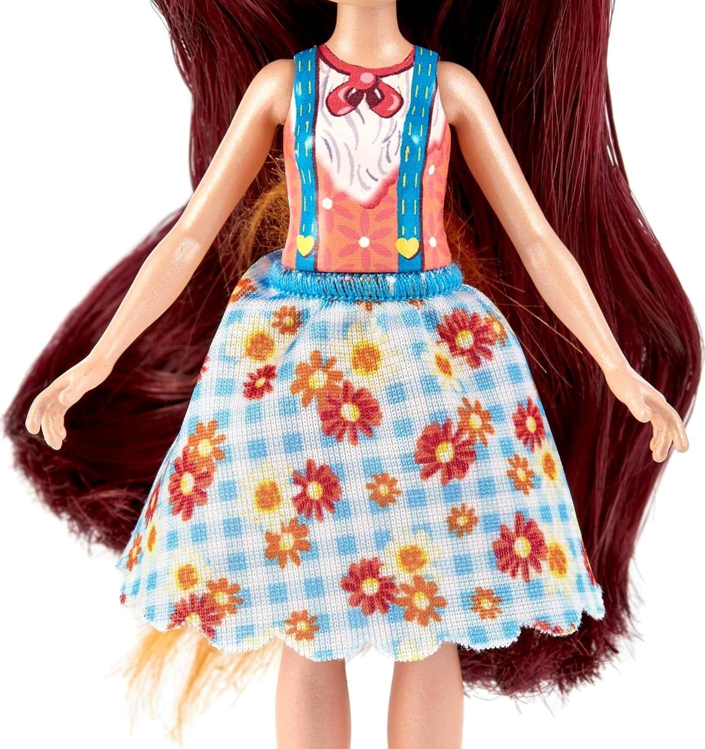 Enchantimals HCF81 - Felicity Fox a její sestřička (cca 15cm a cca 10cm) a 2 figurky zvířátek, odepínací sukně a doplňky, skvělý dárek pro děti od 3 let
