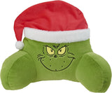 Grinch Polštář – Polštář na záda na postel a pohovku, Opěrka zad s područkami, Polštář na čtení na záda, krk a hlavu, Zelený, 40 x 38 cm