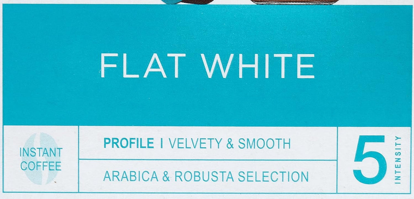 NESCAFÉ Dolce Gusto Flat White, 48 kávových kapslí, Arabica a Robusta Bohnen, Cremig-Milchiger Genuss, Kaffeekreation, Coffee-Shop Trend, Aromaversiegelte, 9er Pack (3x16 kapslí)