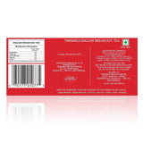 Twinings English Breakfast Black Tea 50g, 25 čajových sáčků, plný, kulatý a silný černý čaj z nejlepších čajových plantáží na Srí Lance a Indii. Černý čaj Balení 1 ks (1 x 50 g)