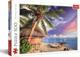 Trefl – Ostrov Bora-Bora – 500dílné puzzle – kutilské prázdninové zobrazení Puzzle Kreativní zábava Zábava Klasické puzzle pro dospělé a děti Puzzle od 10 let Naty Shop Výchozí název