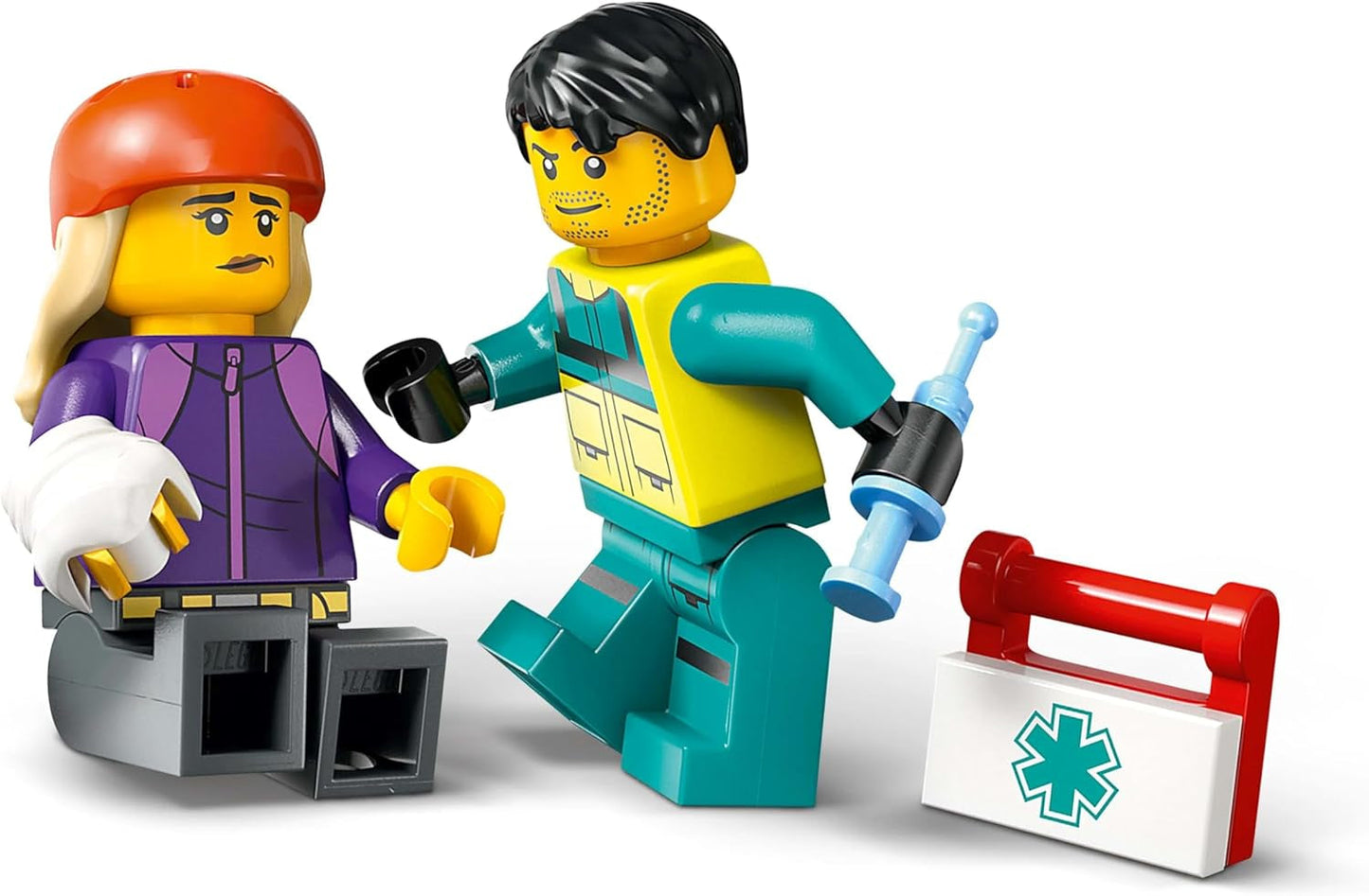 LEGO City Ambulance - hračka se 2 minifigurkami (skateboardista a řidič) - vzdělávací hračka pro chlapce a dívky od 5 let - nápady na dárky k narozeninám a svátku 60451 Stavebnice Besuche den LEGO-Store