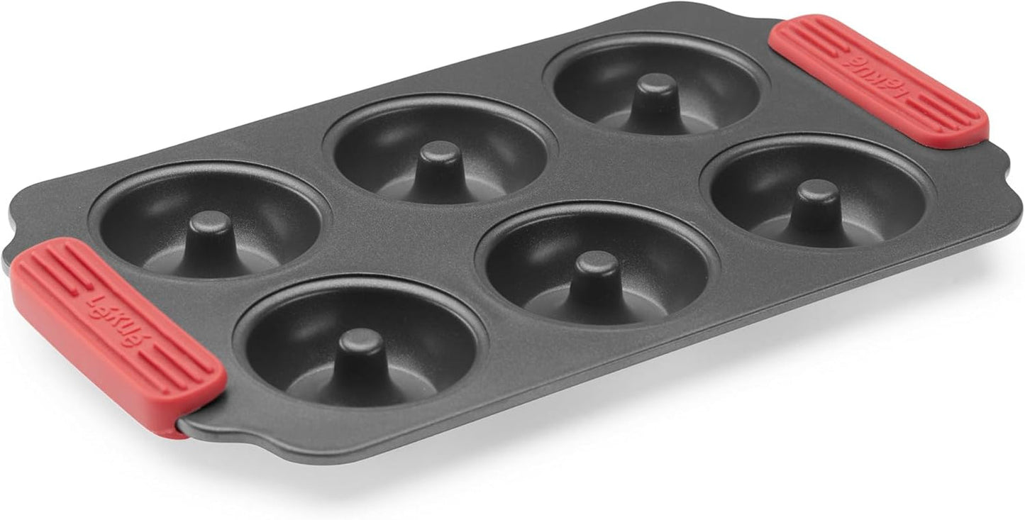 Lékué Muffin-Backform, Antihaftbeschichte, Metall, 6 Mulden forem a pečicích plechů Naty Shop Donuts