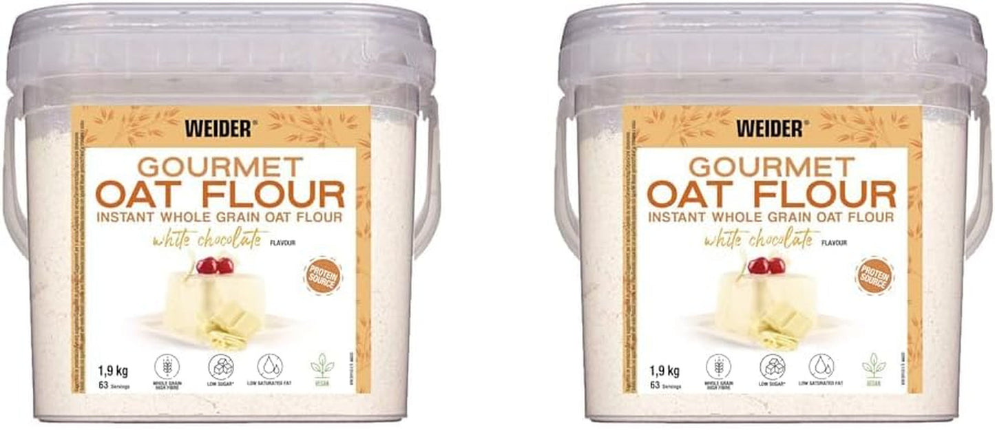 Weider Gourmet Oatmeal (1,9 kg) s příchutí brownie. Celozrnné ovesné vločky. Zdroj bílkovin s nízkým obsahem cukru.