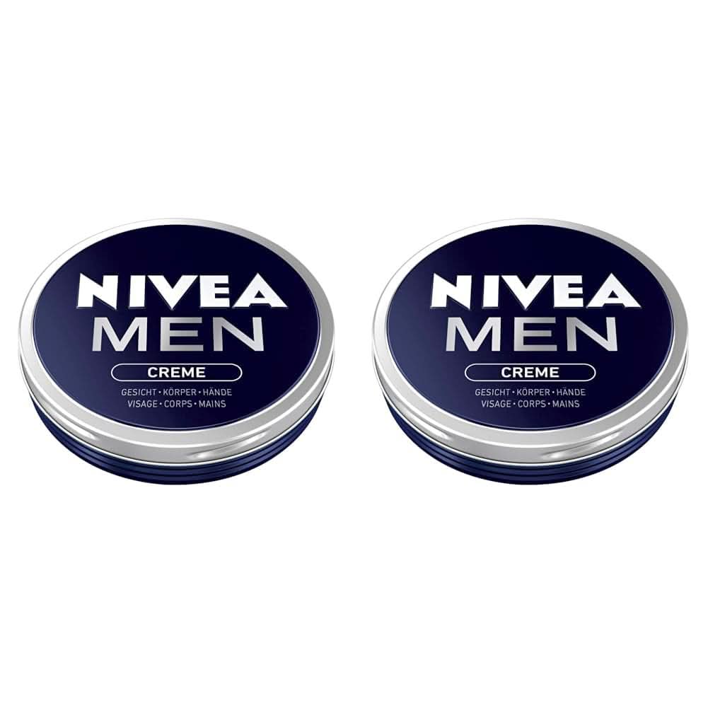 NIVEA MEN Creme, výživný pleťový krém s vitamínem E, 150 ml Naty Shop 2 x 75 ml 75 ml