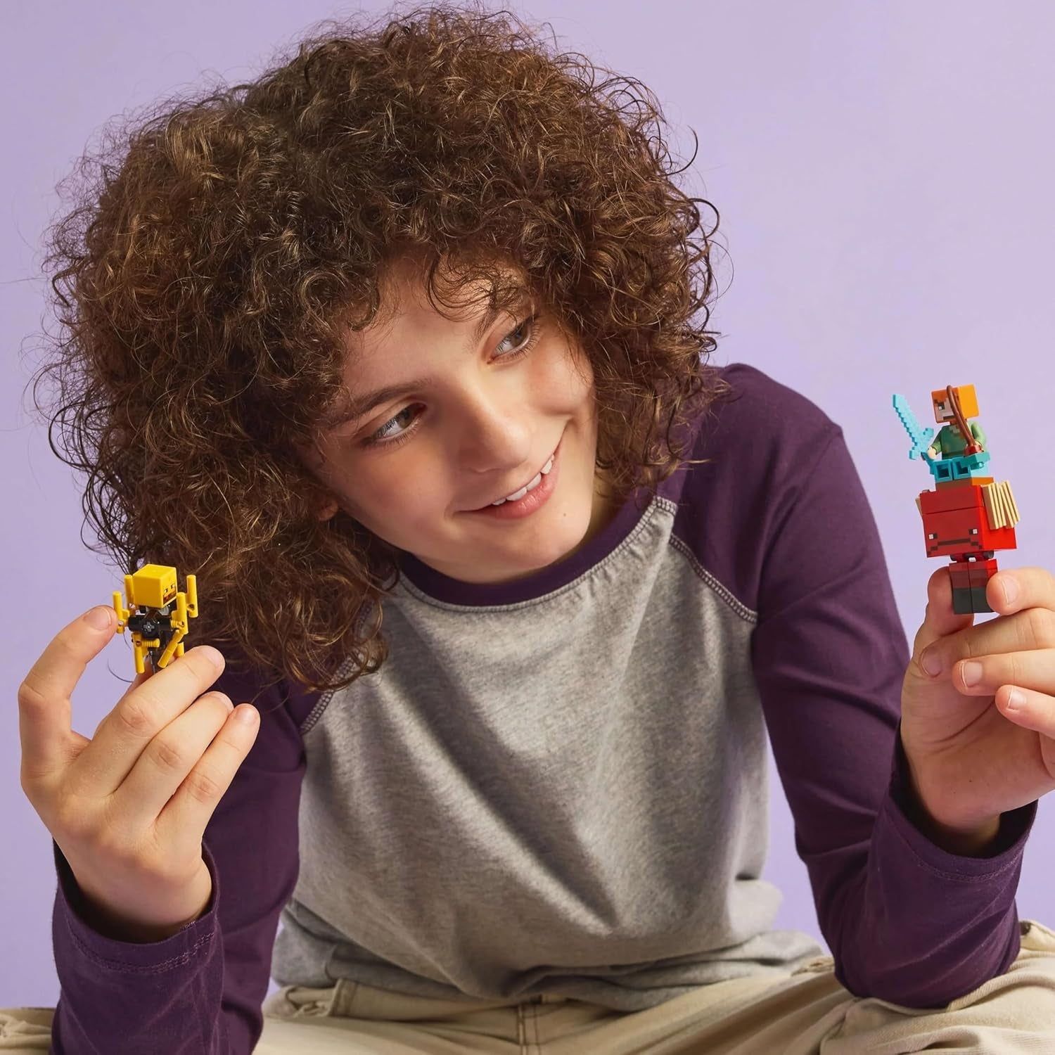 LEGO Minecraft Lava Duel of the Deep, Hračka pro fanoušky videoher, Pevnost s minifigurkami včetně Alex, Skeleton Wither, Lohe a Strider, Dárek pro dívky a chlapce 6 let staré 21266 Stavebnice Beuche den LEGO-Store