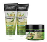 John Frieda - Deep Cleanse & Repair Mask / Treatment - Obsah: 250 ml - S konopným olejem + výživným avokádem - Zklidňující maska na vlasy pro poškozené vlasy Maska na vlasy Naty Shop