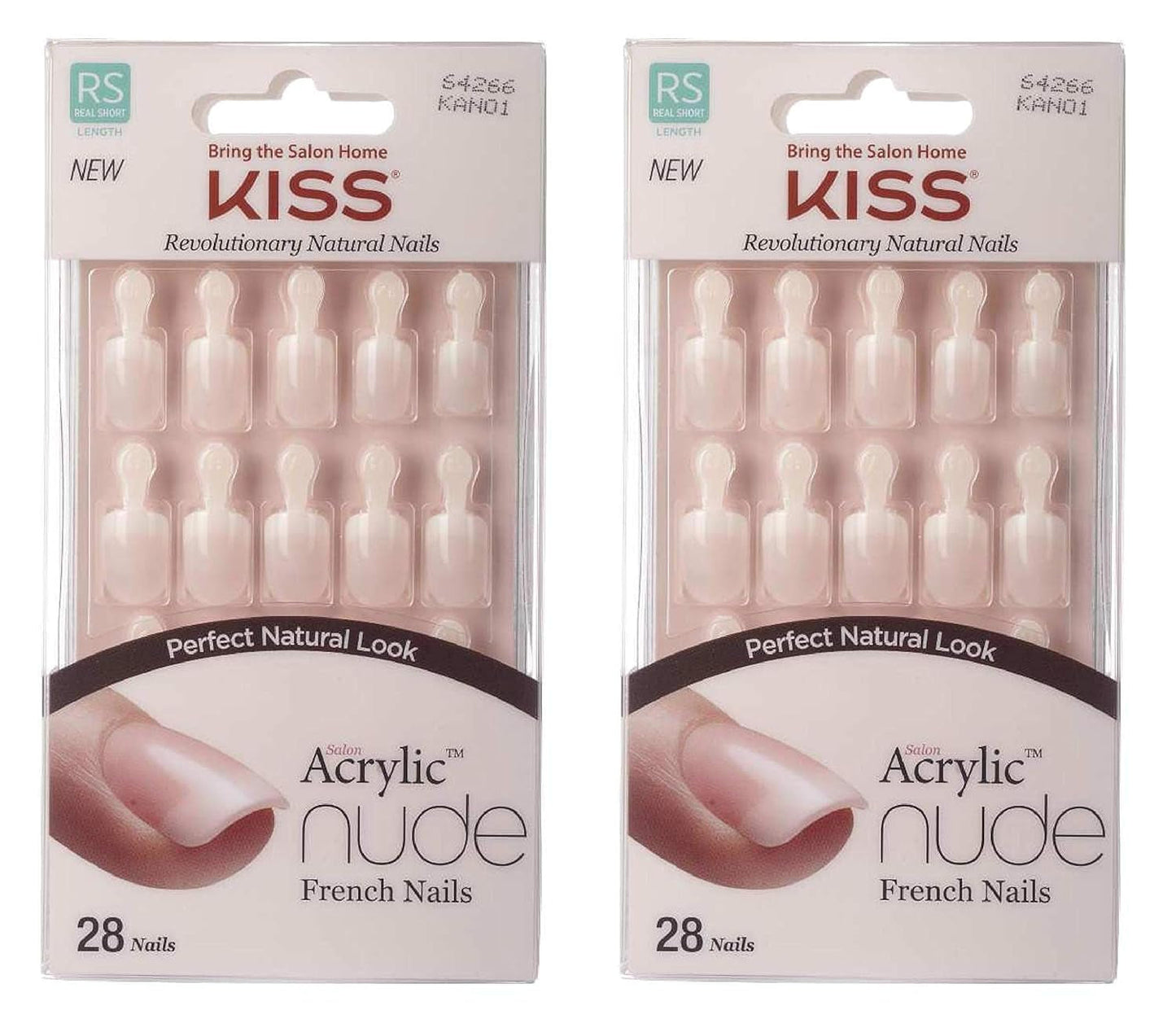 Kiss Nude Nails Úžasné nehty (balení 2 ks)
