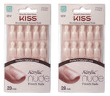 Kiss Nude Nails Úžasné nehty (balení 2 ks)