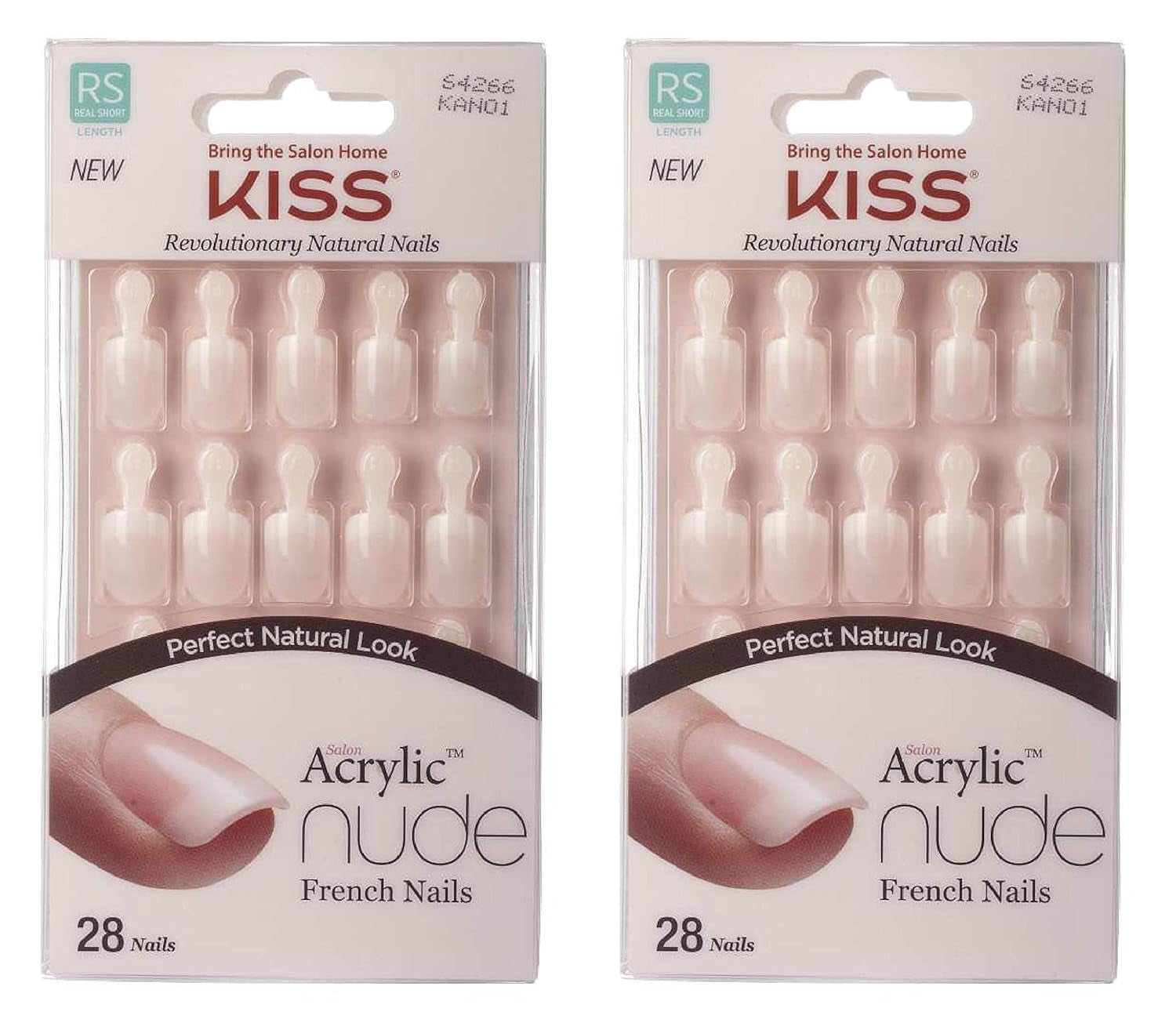 Kiss Nude Nails Úžasné nehty (balení 2 ks)