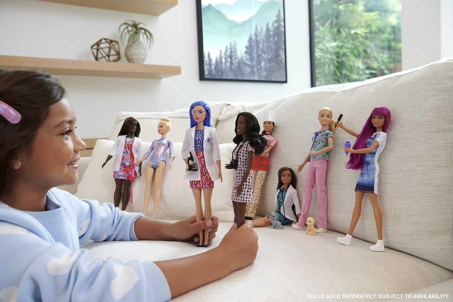 GTW39 panenka Barbie - zdravotní sestra (cca 30 cm) s potiskem a růžovými kalhotami, bílými botami a stetoskopem, skvělý dárek pro děti od 3 let