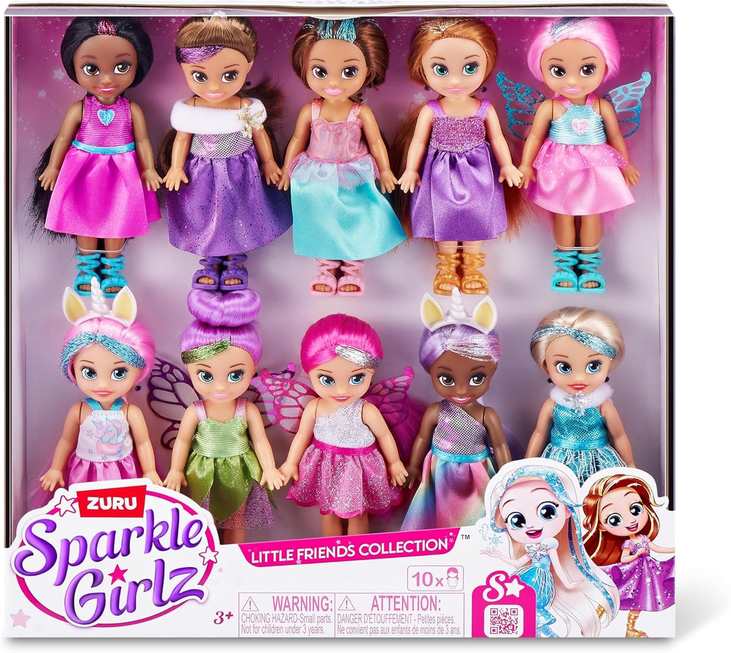 -Panenky-4,7"-Fantasy Little Friend Collection Sada 10 kusů