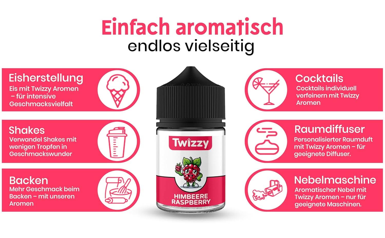 Twizzy, intenzivní malinová příchuť, 60 mililitrů Arome Naty Shop