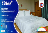 COLAS NORMAND Termoregulační přikrývka, Cool In, Mírná, 140 X 200 Cm, Pot, Optimální ventilace, 100% perkál, Fresh Feel, Francouzská, 53130255, Bílé Přikrývky a přikrývky Naty Shop